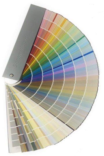 Colors and finishes cabinetry